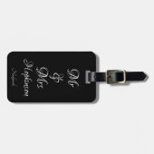 Bagagelabel - Passen getrouwd de heer & mevrouw (Voorkant horizontaal)