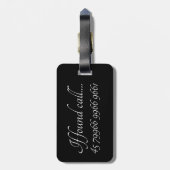 Bagagelabel - Passen getrouwd de heer & mevrouw (Achterkant verticaal)