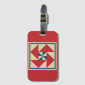 bagagelabel - patriottisch kantelblok (Voorkant (verticaal))