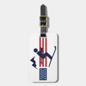 Bagagelabel Patriottisch kippenontwerp (Voorkant verticaal)