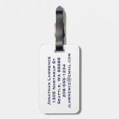 Bagagelabel Patriottisch kippenontwerp (Achterkant verticaal)