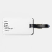 Bagagelabel persoonlijke Bumblebee Bag ID (Achterkant horizontaal)