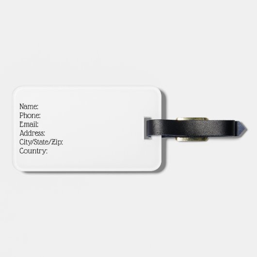 Bagagelabel persoonlijke Bumblebee Bag ID (Achterkant horizontaal)