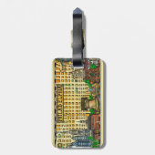 Bagagelabel Philadelphia Map (Achterkant verticaal)