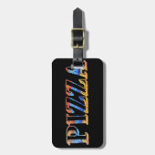 Bagagelabel Pizza (Voorkant verticaal)