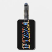 Bagagelabel Pizza (Achterkant verticaal)