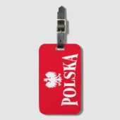 Bagagelabel Poolse Eagle (Voorkant (verticaal))