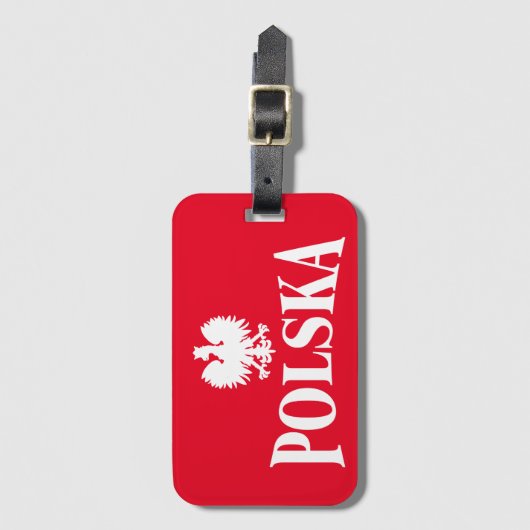 Bagagelabel Poolse Eagle (Voorkant (verticaal))