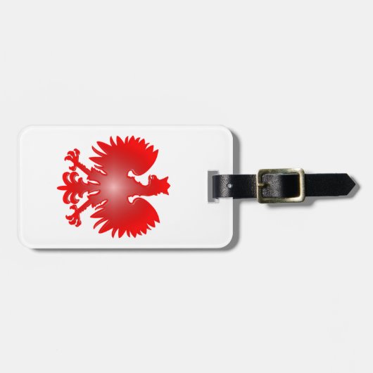 Bagagelabel Poolse Eagle (Voorkant horizontaal)