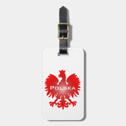 Bagagelabel Poolse Eagle (Voorkant verticaal)