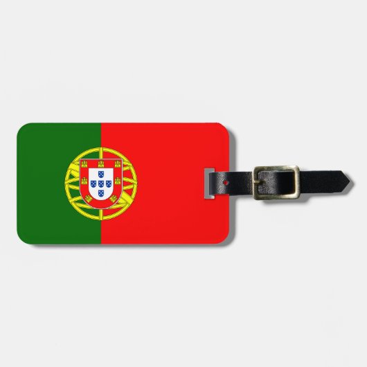 Bagagelabel Portugese vlag (Voorkant horizontaal)