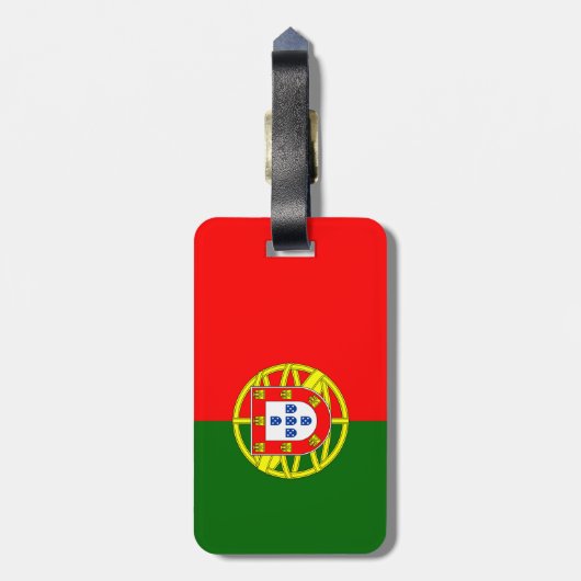 Bagagelabel Portugese vlag (Achterkant verticaal)