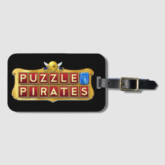 Bagagelabel Puzzle Pirates (Voorkant (horizontaal))