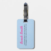 Bagagelabel Rainbow Chevron (Achterkant verticaal)