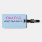 Bagagelabel Rainbow Chevron (Achterkant horizontaal)