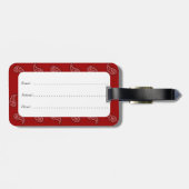 Bagagelabel Red Bandana (Achterkant horizontaal)