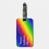 bagagelabel/regenboog bagagelabel (Achterkant verticaal)
