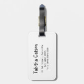 Bagagelabel regenboogkat (Achterkant verticaal)