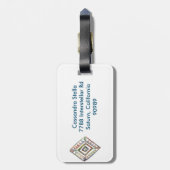 Bagagelabel regenboogstang (Achterkant verticaal)