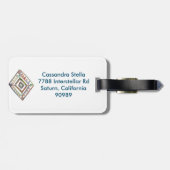 Bagagelabel regenboogstang (Achterkant horizontaal)