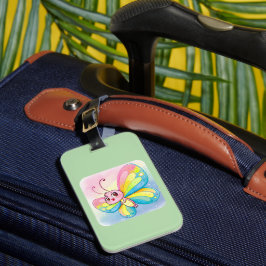 Bagagelabel regenboogvlinder