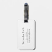 Bagagelabel reizen en adverteren (Achterkant verticaal)