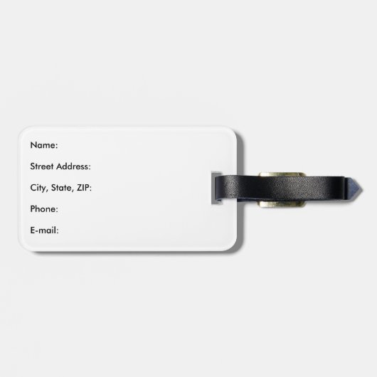 Bagagelabel  reizen onder Franse vlag (Achterkant horizontaal)