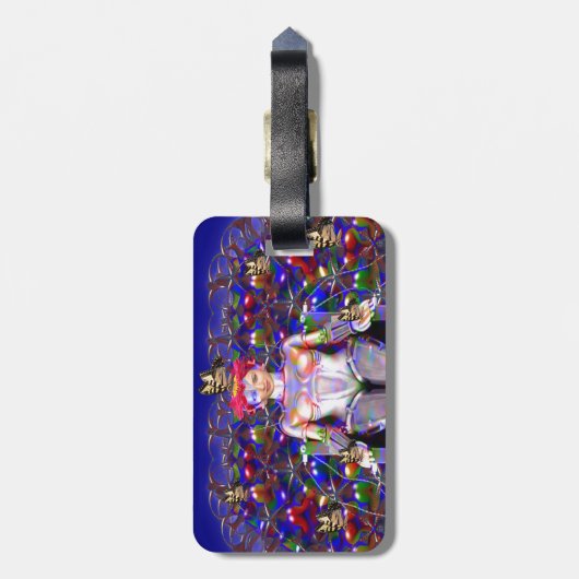 Bagagelabel Robot Butterfly (Achterkant verticaal)