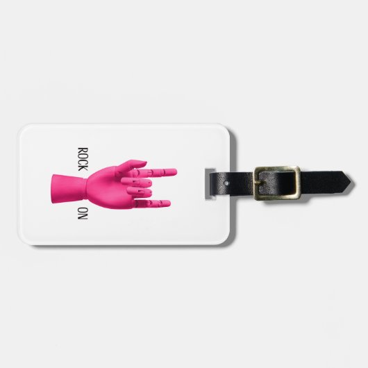 Bagagelabel - Rock On! (Voorkant horizontaal)