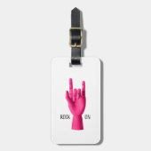 Bagagelabel - Rock On! (Voorkant verticaal)