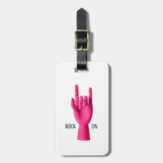 Bagagelabel - Rock On! (Voorkant verticaal)