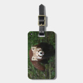 Bagagelabel - rode panda (Voorkant verticaal)