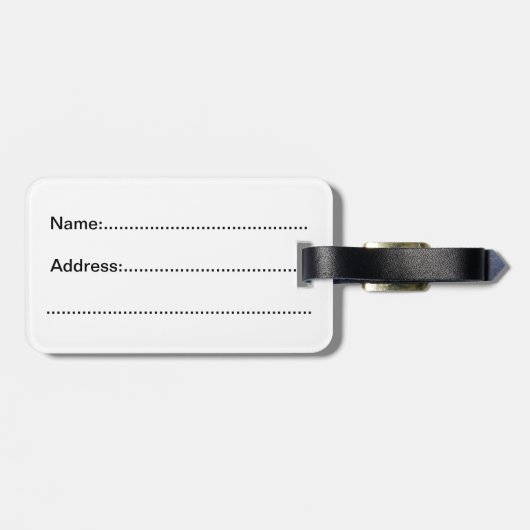 Bagagelabel - rode panda 3 (Achterkant horizontaal)