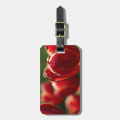 bagagelabel rode tulp (Voorkant verticaal)