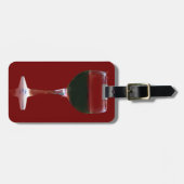 Bagagelabel rode wijn (Voorkant horizontaal)