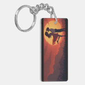 Bagagelabel rood sleutelhanger (Voorkant Links)