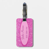Bagagelabel Roze juwelen (Achterkant verticaal)