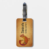 Bagagelabel Sankofa ~ Parchment (Achterkant verticaal)