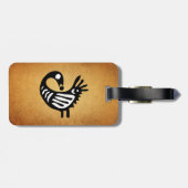 Bagagelabel Sankofa ~ Parchment/Black/White (Achterkant horizontaal)