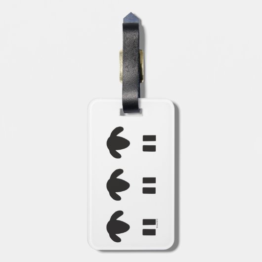 Bagagelabel schapen (Achterkant verticaal)