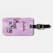 bagagelabel Schatje paarse glans (Voorkant horizontaal)