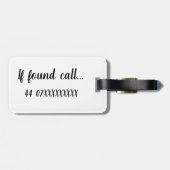 Bagagelabel - Schattigee lama, in beweging (Achterkant horizontaal)