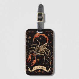 Bagagelabel Schorpioen Hemelse Zodiac Art
