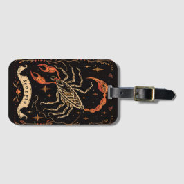 Bagagelabel Schorpioen Hemelse Zodiac Art