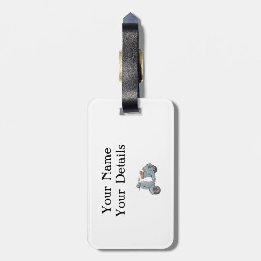 Bagagelabel scooter (Achterkant verticaal)