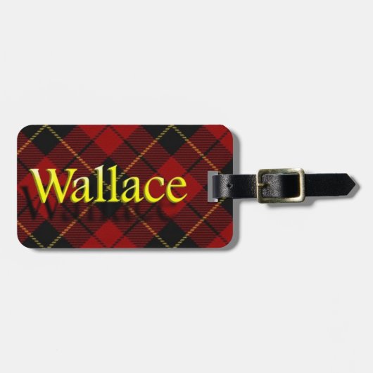 Bagagelabel Scottish Clan Wallace (Voorkant horizontaal)
