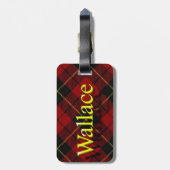 Bagagelabel Scottish Clan Wallace (Achterkant verticaal)