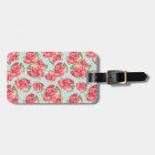 bagagelabel Shabby Chic Rozen Floral Vintage (Voorkant horizontaal)