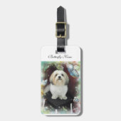 bagagelabel Shih Tzu (Voorkant verticaal)