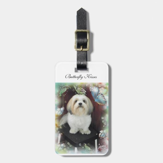 bagagelabel Shih Tzu (Voorkant verticaal)